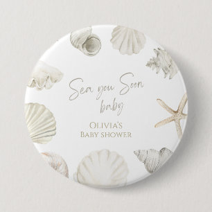 Badge Rond 7,6 Cm Sea you soon baby shower