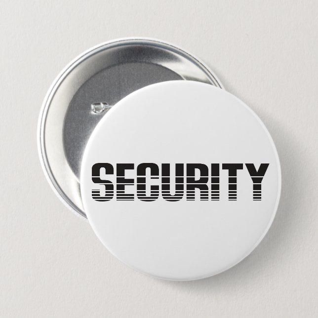 Badge Rond 7,6 Cm Sécurité (Devant & derrière)