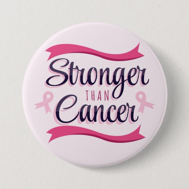 Badge Rond 7,6 Cm Sensibilisation au cancer du ruban rose (Devant)