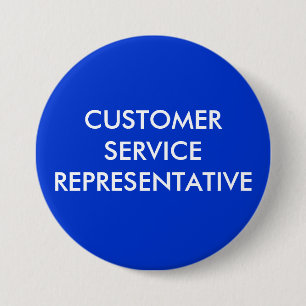 BADGE ROND 7,6 CM SERVICE CLIENTÈLE
