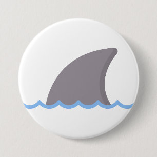 Badge Rond 7,6 Cm shark