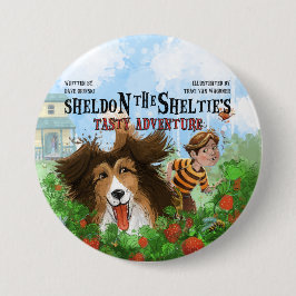 Badge Rond 7,6 Cm Sheldon the Sheltie