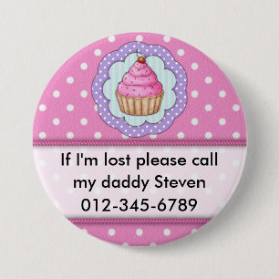 Badge Rond 7,6 Cm Si je suis bouton perdu