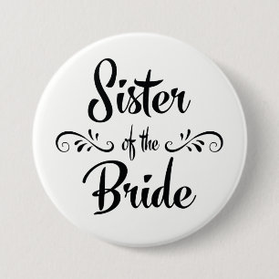 Badge Rond 7,6 Cm Soeur du dîner de répétition de mariage de jeun