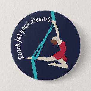 Badge Rond 7,6 Cm Soies aériennes