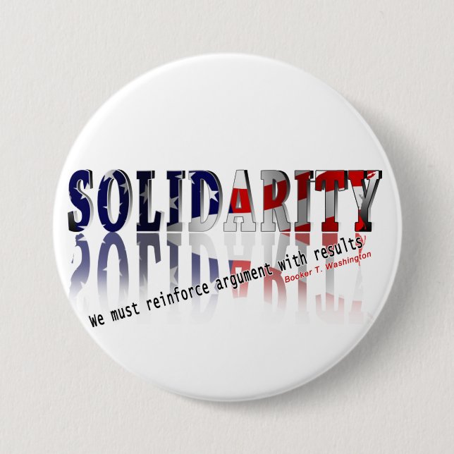 Badge Rond 7,6 Cm Solidarité BT (Devant)
