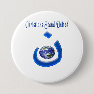 Badge Rond 7,6 Cm Solidarité chrétienne mondiale merchandises