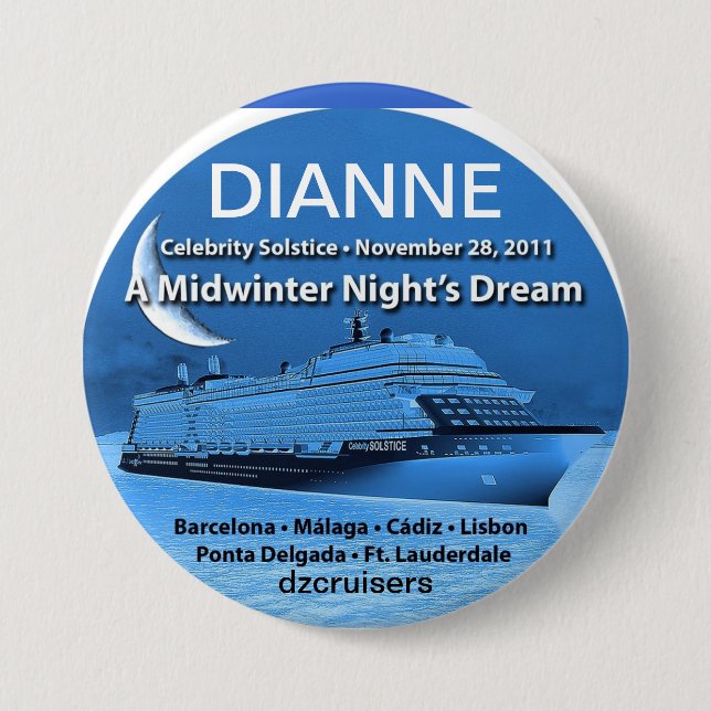 BADGE ROND 7,6 CM SOLSTICE LE 28 NOVEMBRE 2011 (Devant)