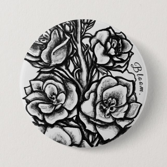 Badge Rond 7,6 Cm Solwhimsy Bloom Pin Collection 1 (Devant)