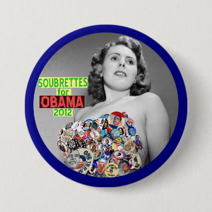 Badge Rond 7,6 Cm Soubrettes pour Obama 2012