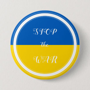 Badge Rond 7,6 Cm Soutien de l'Ukraine