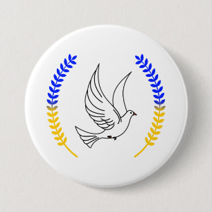 Badge Rond 7,6 Cm Soutien de l'Ukraine