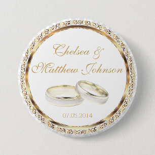 Badge Rond 7,6 Cm Souvenirs mariages, cadeaux, cadeaux pour les invi