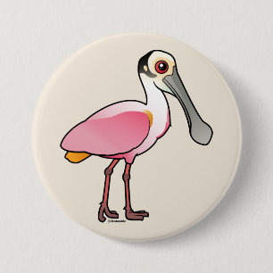Badge Rond 7,6 Cm Spatule rose mignonne