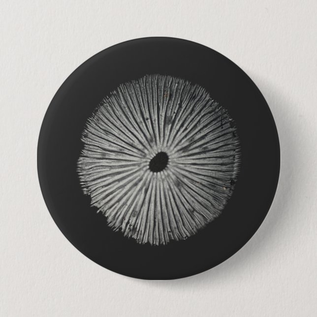 Badge Rond 7,6 Cm spore de champignons (Devant)