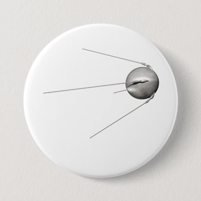 Badge Rond 7,6 Cm Spoutnik 1 (Devant)