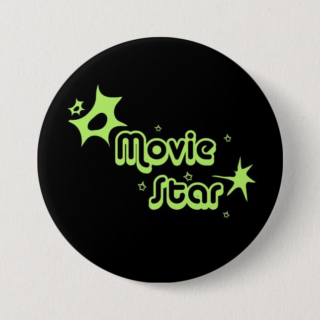 Badge Rond 7,6 Cm Star de cinéma (Devant)