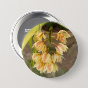 Badge Rond 7,6 Cm Sticker à fleurs d'orchidées