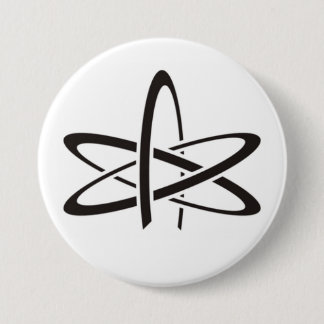 Badge Rond 7,6 Cm Symbole d'athéisme