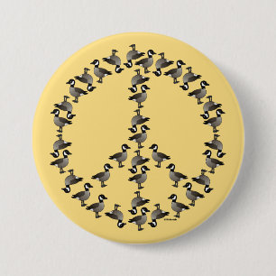 Badge Rond 7,6 Cm Symbole des oies