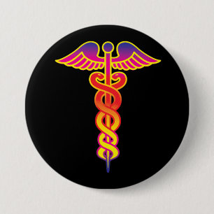 Badge Rond 7,6 Cm symbole médical