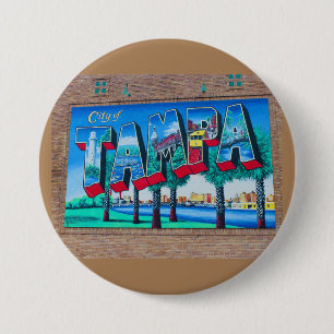 Badge Rond 7,6 Cm Tampa, Floride