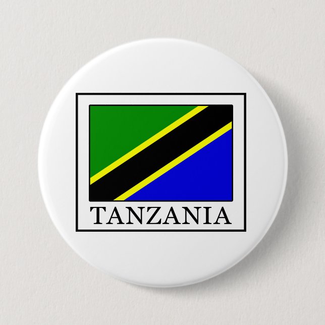 Badge Rond 7,6 Cm Tanzanie (Devant)