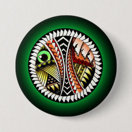 Badge Rond 7,6 Cm Tatouage de bataille