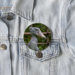 Badge Rond 7,6 Cm Taupe (Balaeniceps rex)
