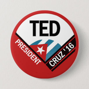 Badge Rond 7,6 Cm Ted Cruz 2016