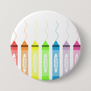 Badge Rond 7,6 Cm Temps de coloriage !