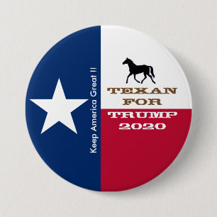 Badge Rond 7,6 Cm Texan pour l'atout 2020