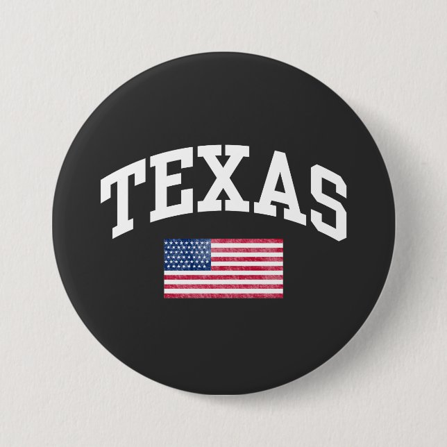 Badge Rond 7,6 Cm Texas state (Devant)