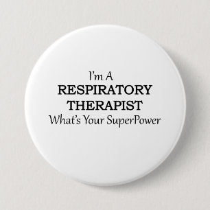 BADGE ROND 7,6 CM THÉRAPEUTE RESPIRATOIRE