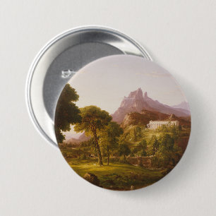 Badge Rond 7,6 Cm Thomas Cole Rêve d'Arcadie