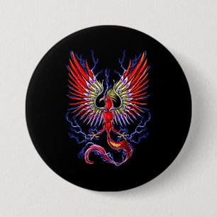 Badge Rond 7,6 Cm Thunderbird Cryptid Creator