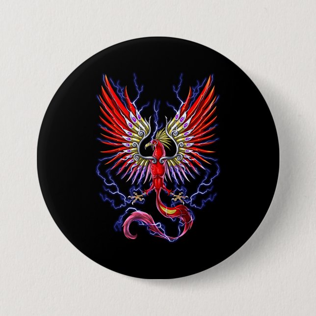 Badge Rond 7,6 Cm Thunderbird Cryptid Creator (Devant)