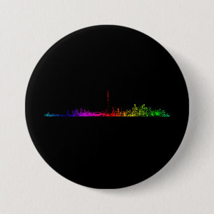 Badge Rond 7,6 Cm Toronto Rainbow