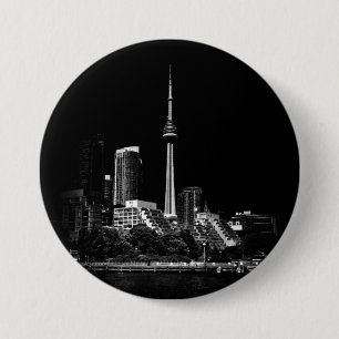 Badge Rond 7,6 Cm Tour CN Toronto Canada 1