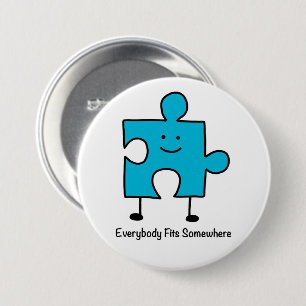 Badge Rond 7,6 Cm Tout Le Monde Est À Un Bouton