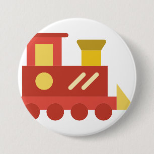 Badge Rond 7,6 Cm train de jouets