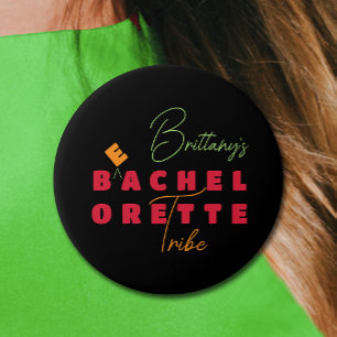 Badge Rond 7,6 Cm Tribu de plage Bachelorette