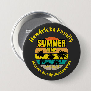 Badge Rond 7,6 Cm Tropical Sunset Family Reunion Custom