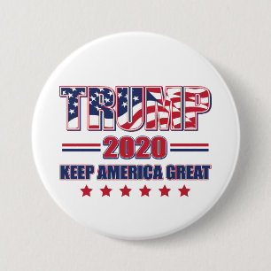 Badge Rond 7,6 Cm Trump 2020 Garder l'Amérique grande