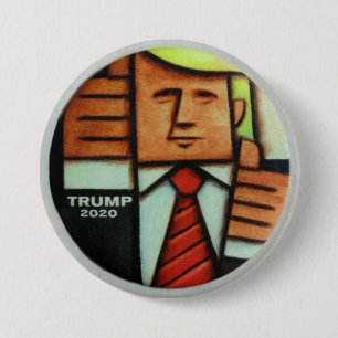 Badge Rond 7,6 Cm Trump 2020, une perspective artistique