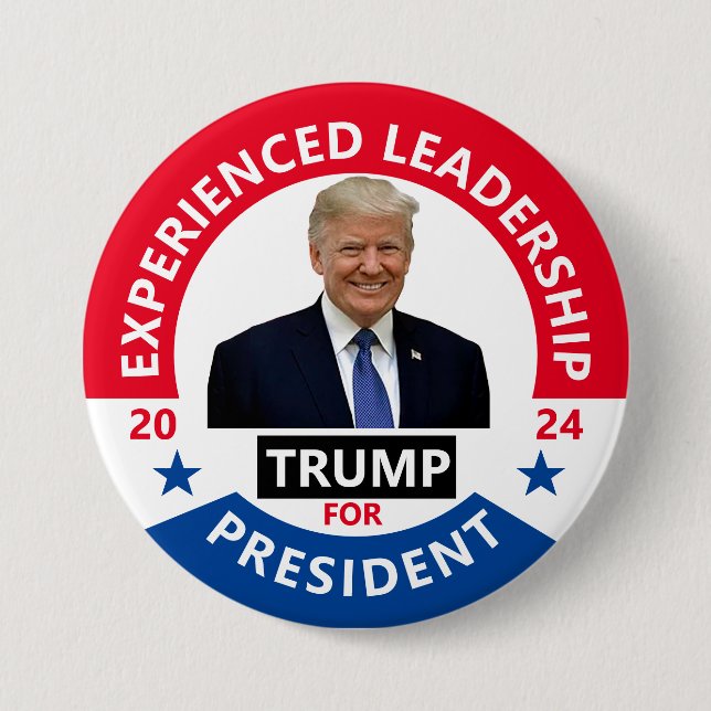 BADGE ROND 7,6 CM TRUMP 2024 (Devant)