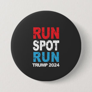 Badge Rond 7,6 Cm Trump 2024 Trump Vance élection de Run Spot Run Tr