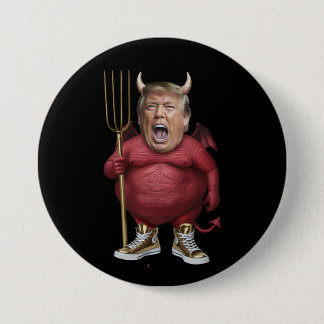 Badge Rond 7,6 Cm Trump Devil Button