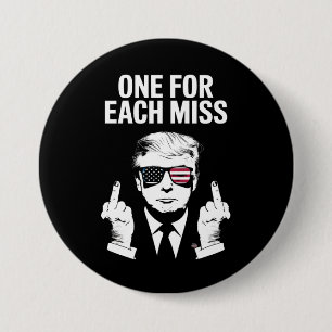 Badge Rond 7,6 Cm Trump un pour chaque erreur