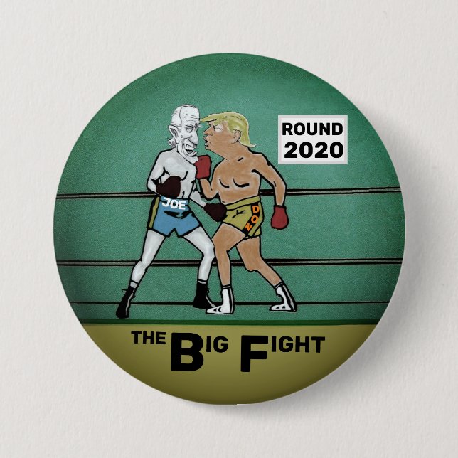 Badge Rond 7,6 Cm Trump V. Biden (Devant)